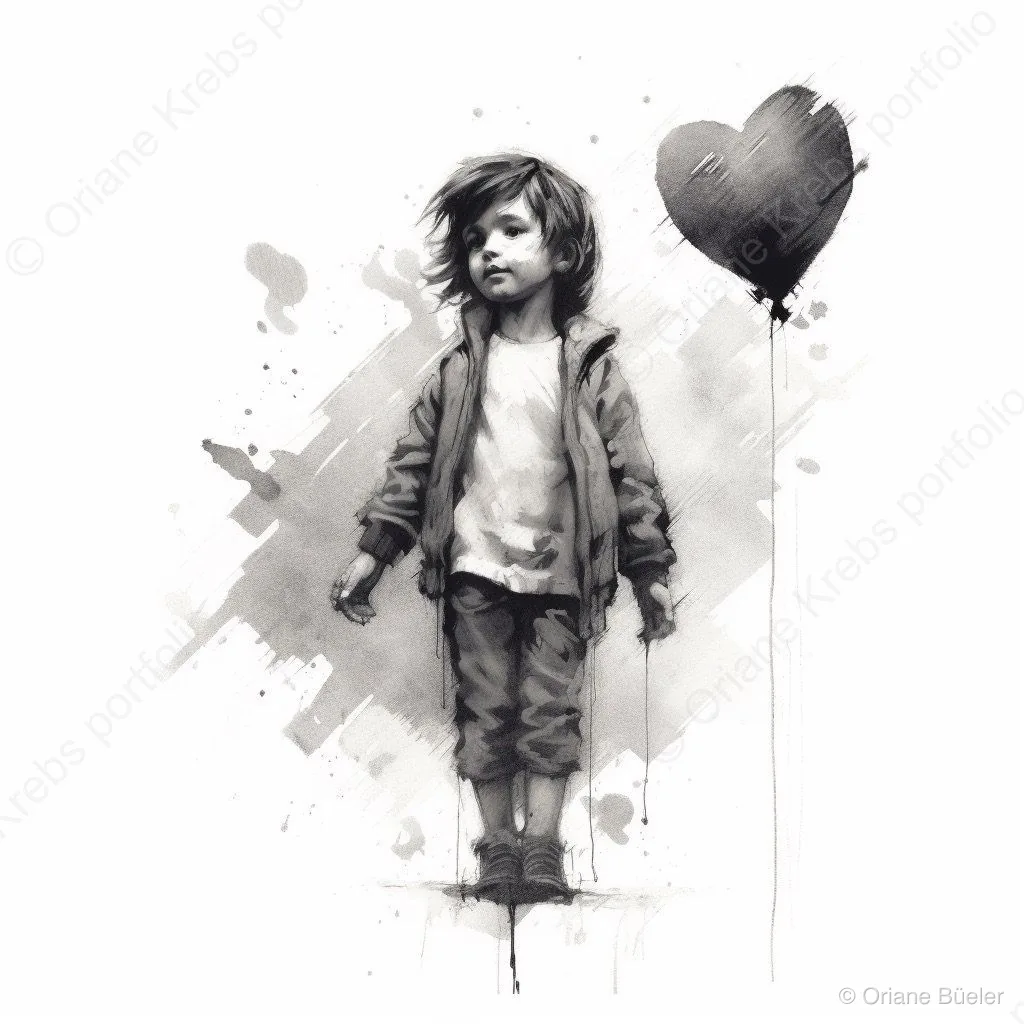 Banksy's Child, AI-generated artwork by Oriane Büeler