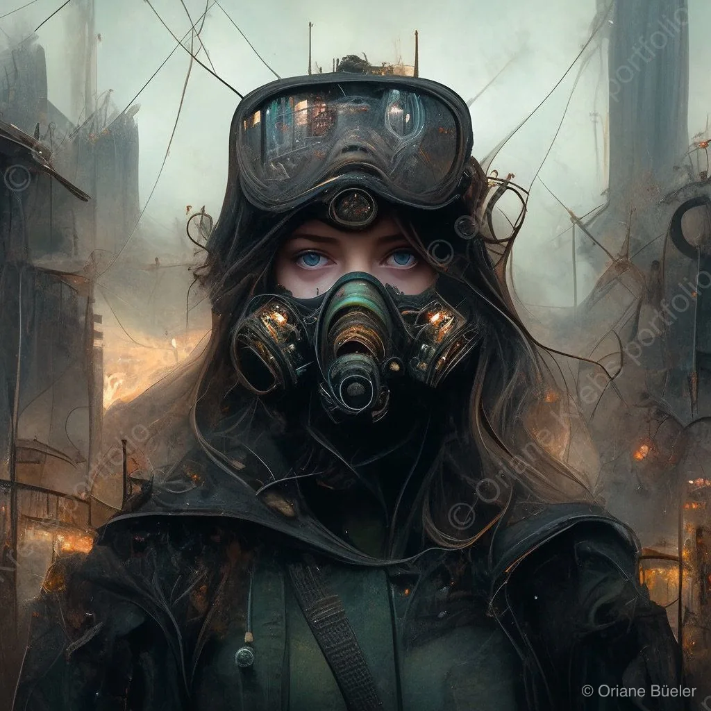 Chemical Warfare, AI-generated artwork by Oriane Büeler