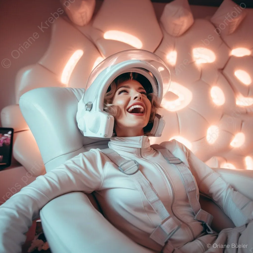 Cosmic Laugh, AI-generated artwork by Oriane Büeler