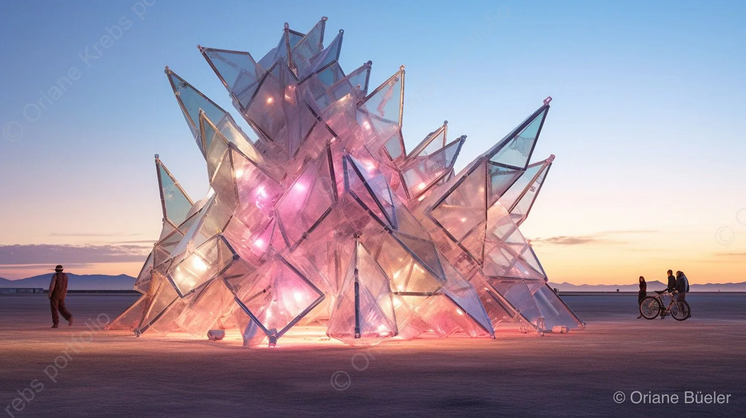 Desert Ice Art, AI-generated artwork by Oriane Büeler