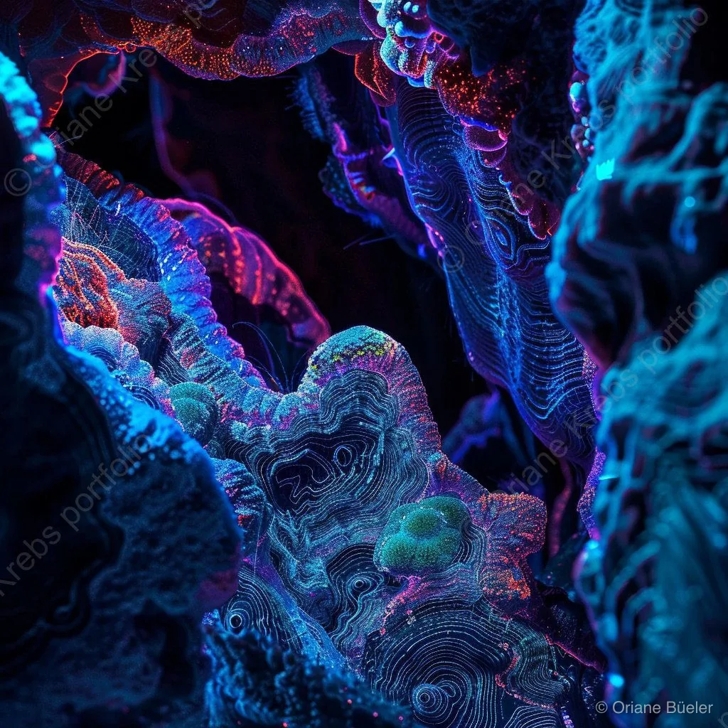 Fibonacci Origins 2, AI-generated artwork by Oriane Büeler