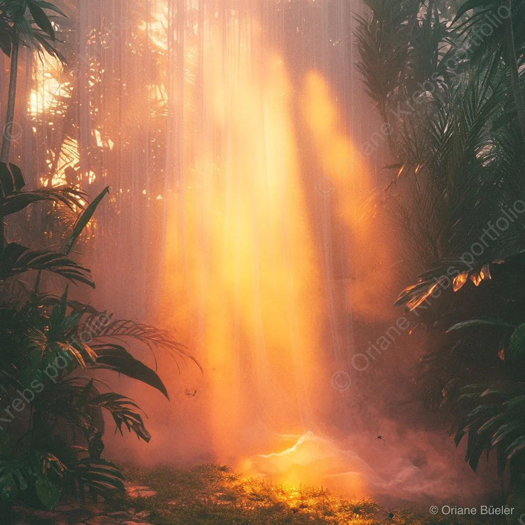 Forest Lush, AI-generated artwork by Oriane Büeler