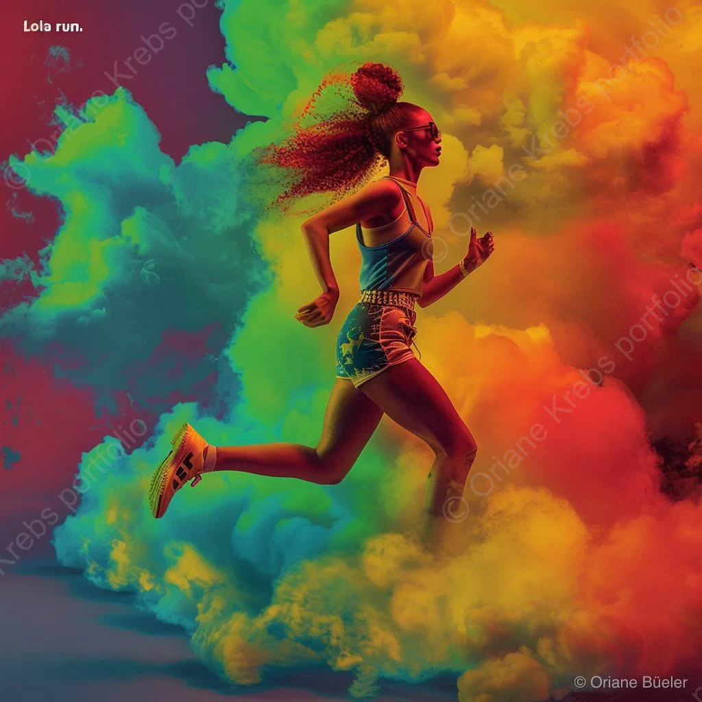 Full Spectrum Run 1, AI-generated artwork by Oriane Büeler