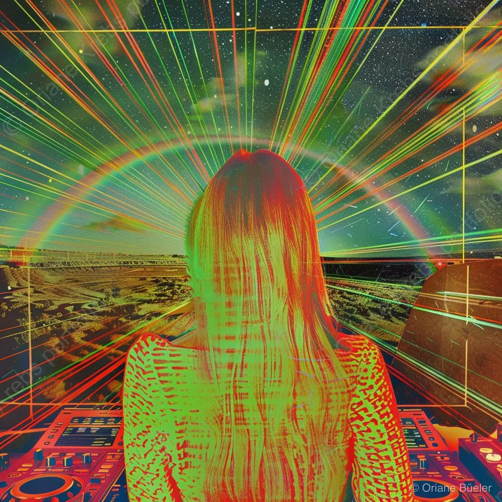 Moon Landing, AI-generated artwork by Oriane Büeler