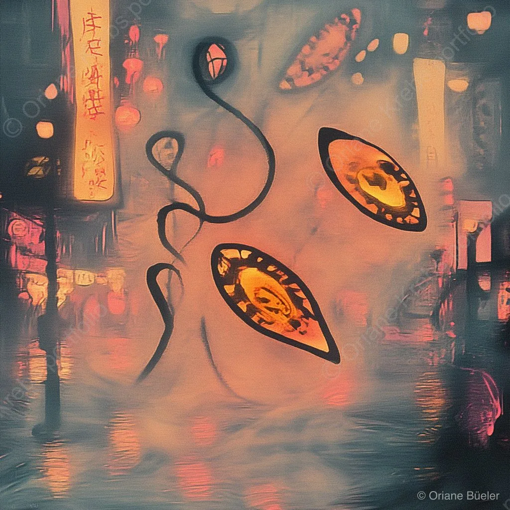 Neon Filtered Vintage Kodak Infinity Glasses 2, AI-generated artwork by Oriane Büeler