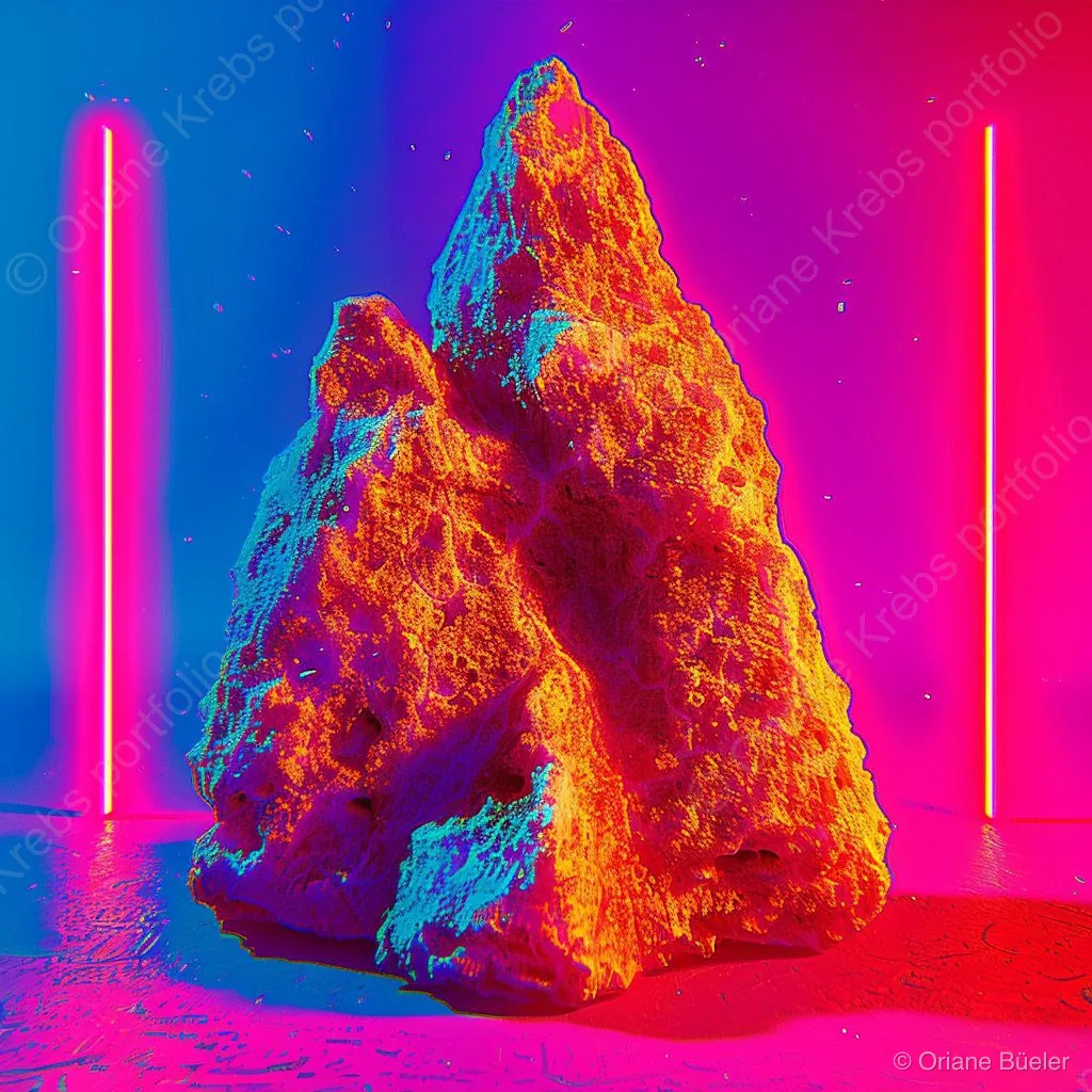 Octane Monolithe 2, AI-generated artwork by Oriane Büeler
