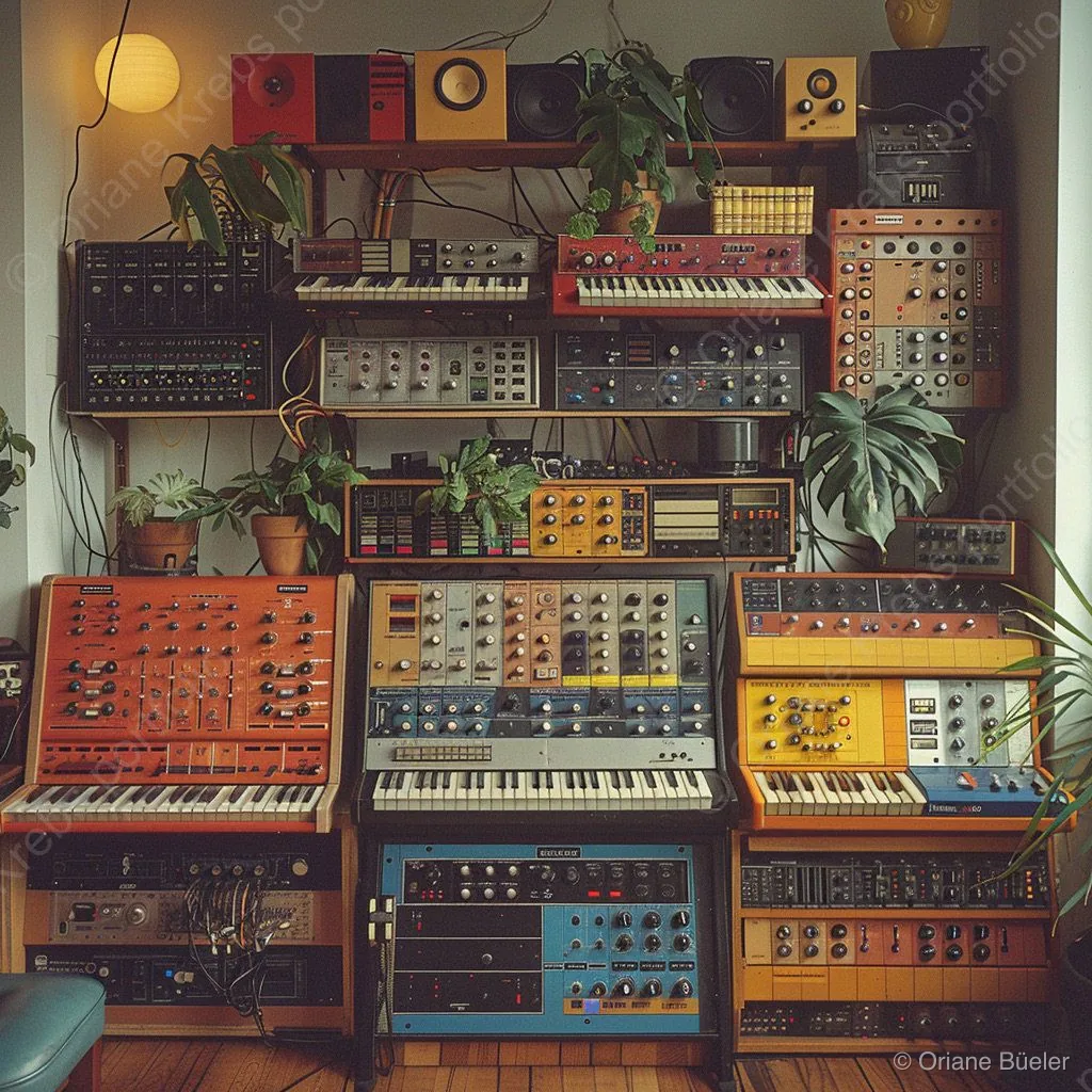 Old School Gear, AI-generated artwork by Oriane Büeler