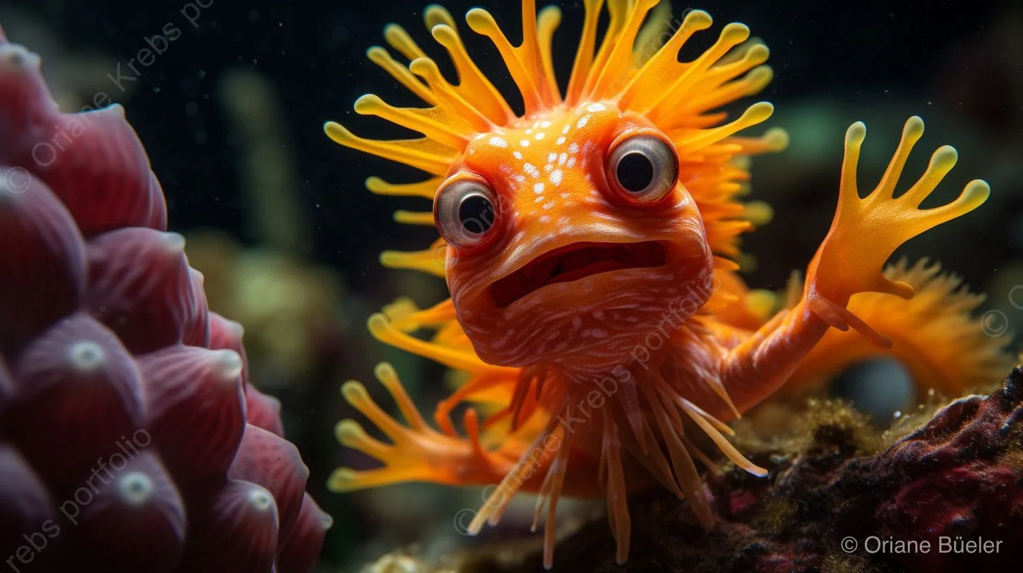 Peculiar Undersea Creatures 1, AI-generated artwork by Oriane Büeler