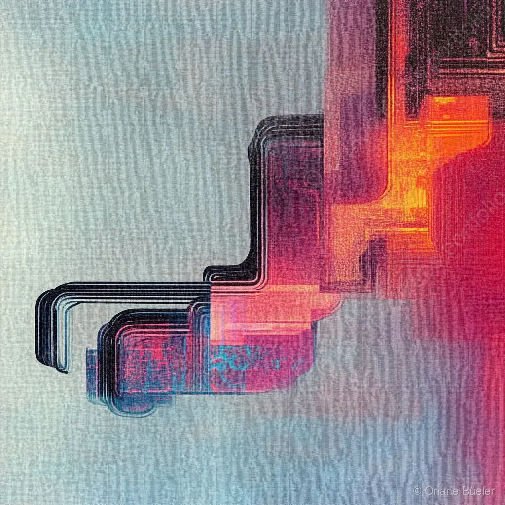 Positive Melting Pot 1, AI-generated artwork by Oriane Büeler