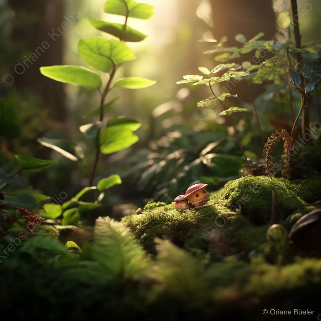 Precious Forest Things 1, AI-generated artwork by Oriane Büeler