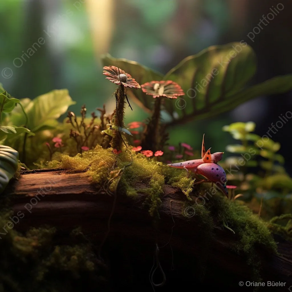 Precious Forest Things 2, AI-generated artwork by Oriane Büeler