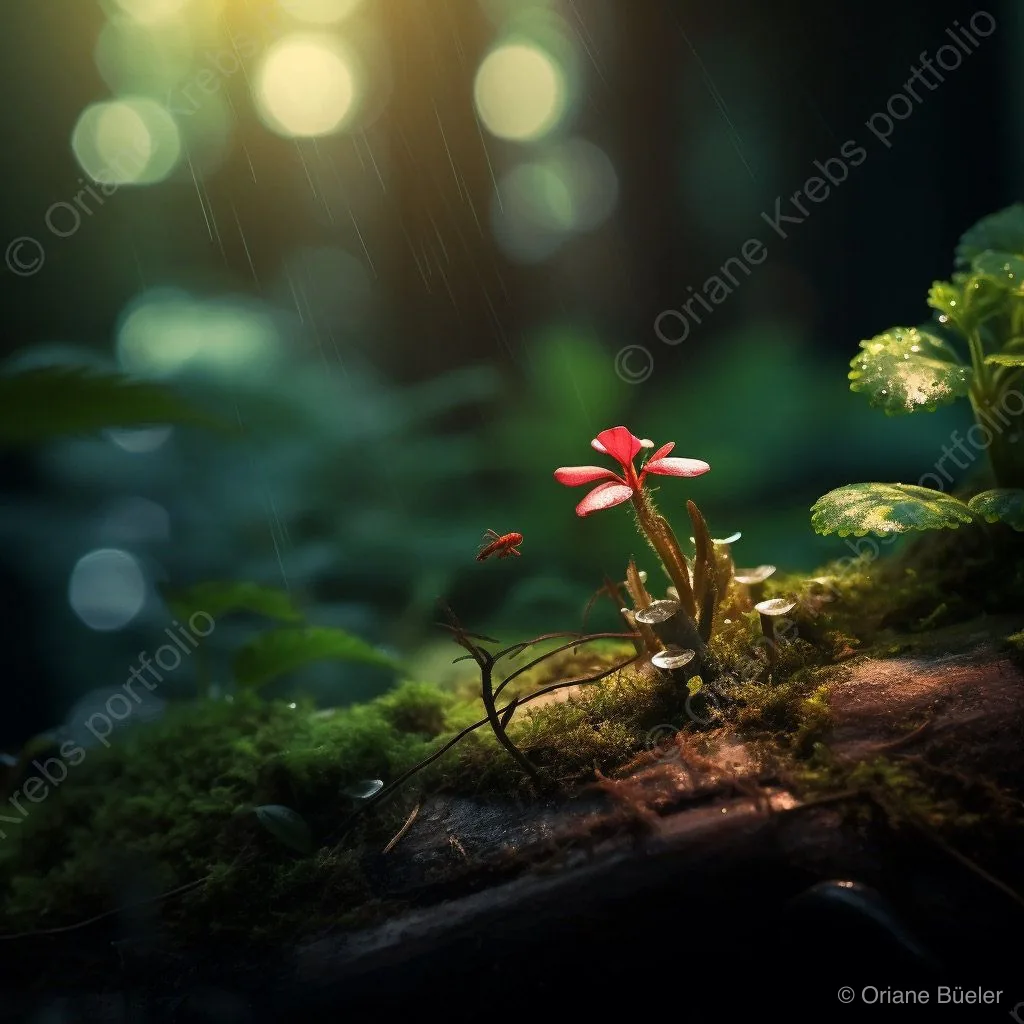 Precious Forest Things 3, AI-generated artwork by Oriane Büeler