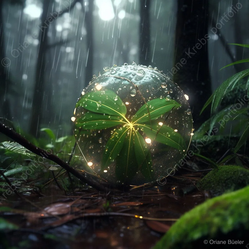 Precious Forest Things, AI-generated artwork by Oriane Büeler