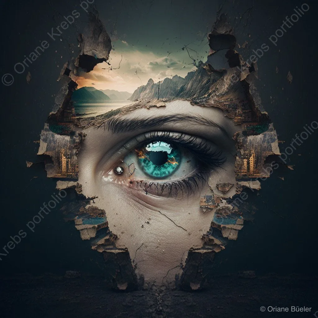 See Through, AI-generated artwork by Oriane Büeler