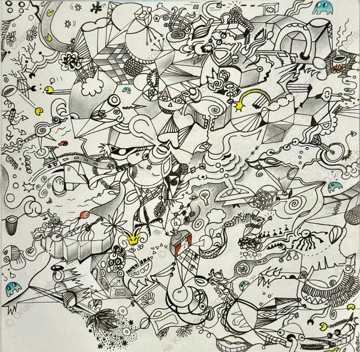Showtime, hand-drawn illustration by Oriane Büeler