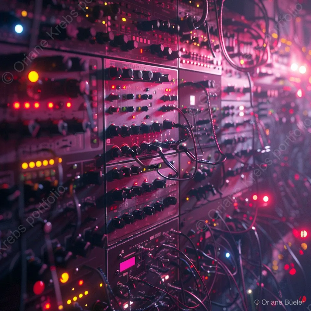 Space Synth 1, AI-generated artwork by Oriane Büeler