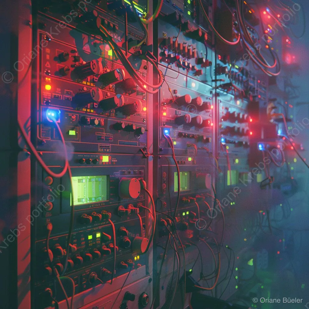Space Synth 2, AI-generated artwork by Oriane Büeler