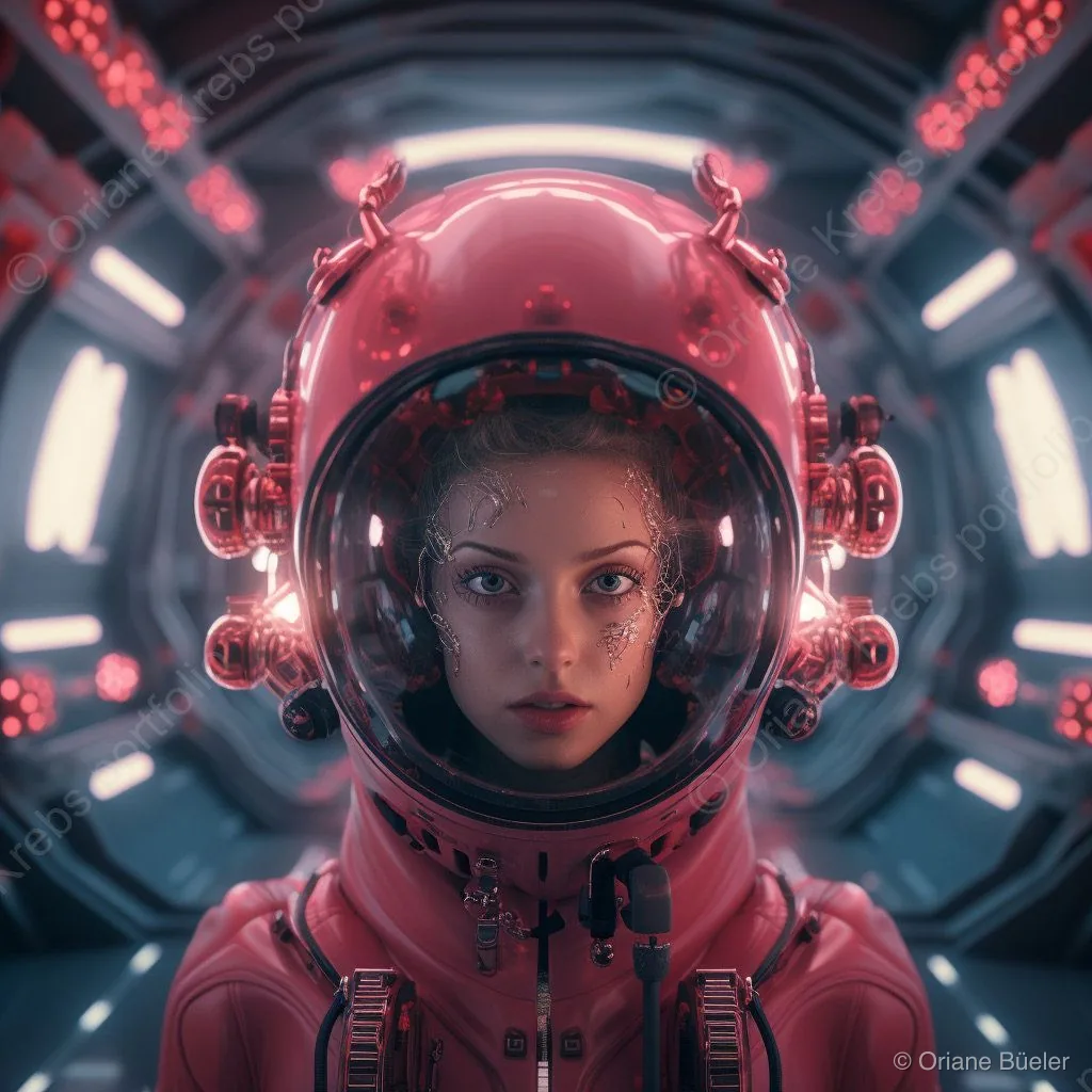 Spaceship Avatar, AI-generated artwork by Oriane Büeler