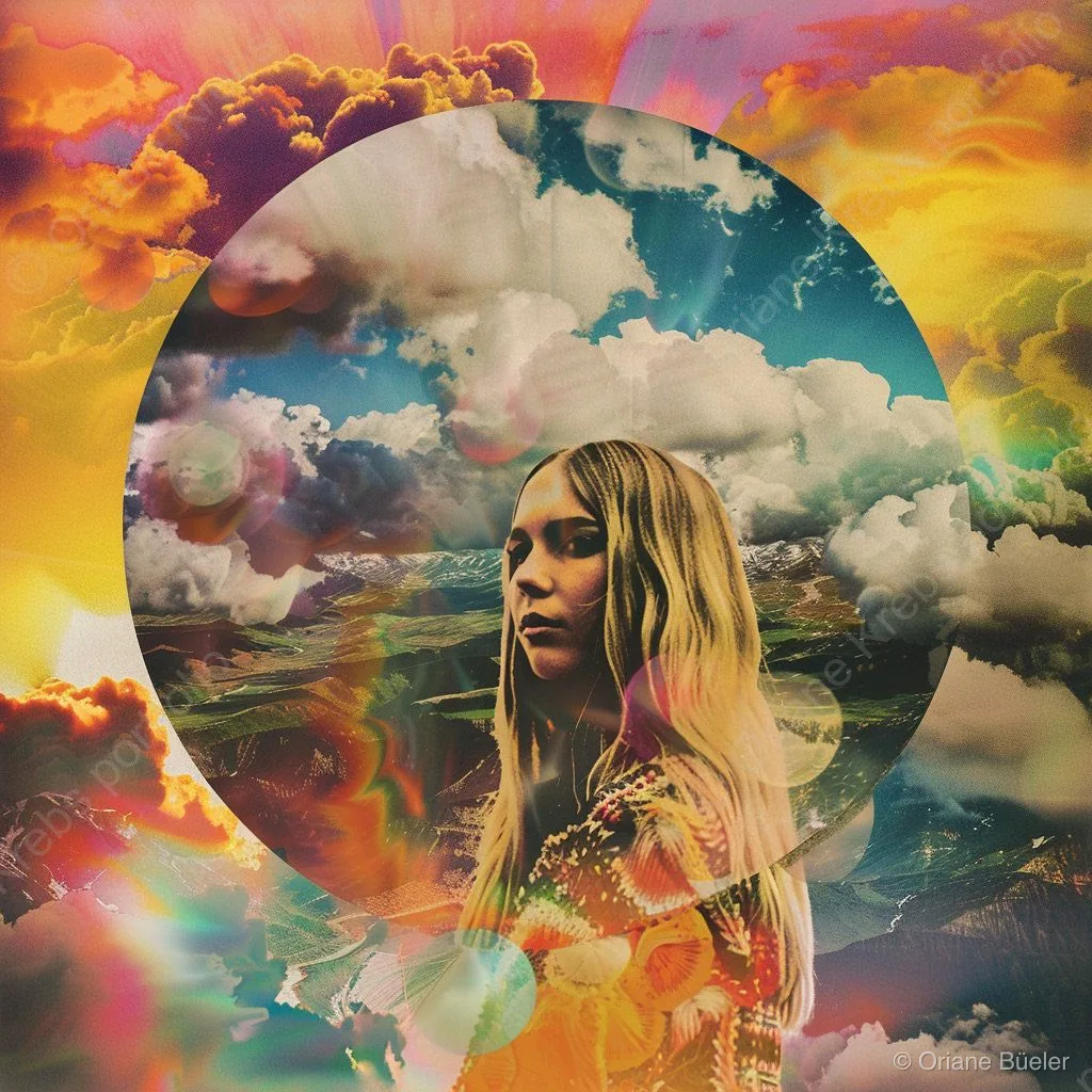Vintage Band Cover, AI-generated artwork by Oriane Büeler