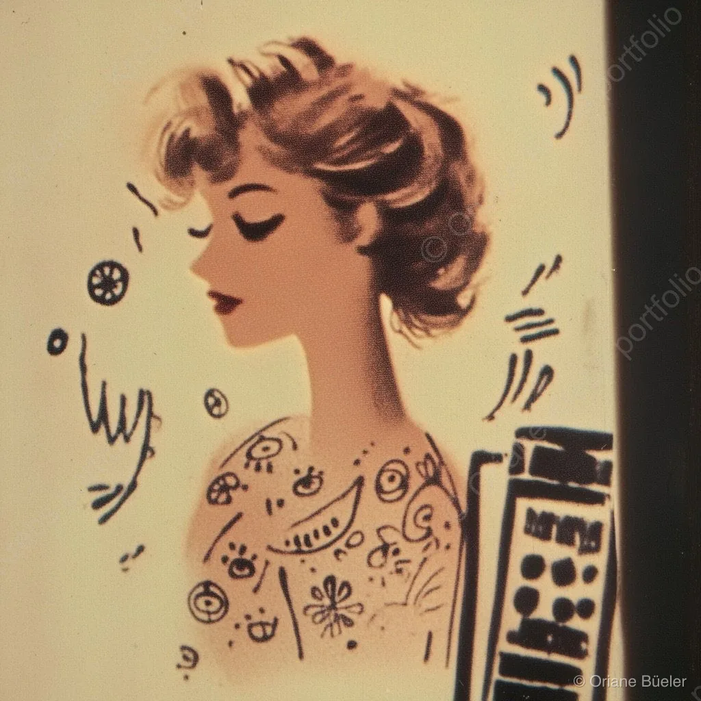 Vintage Kodak Sunny Engine 1, AI-generated artwork by Oriane Büeler